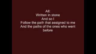 Mulan Jr.: Written In Stone (Pt. 3) with lyrics