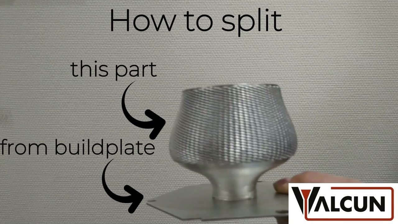 How to remove aluminium parts from the build plate