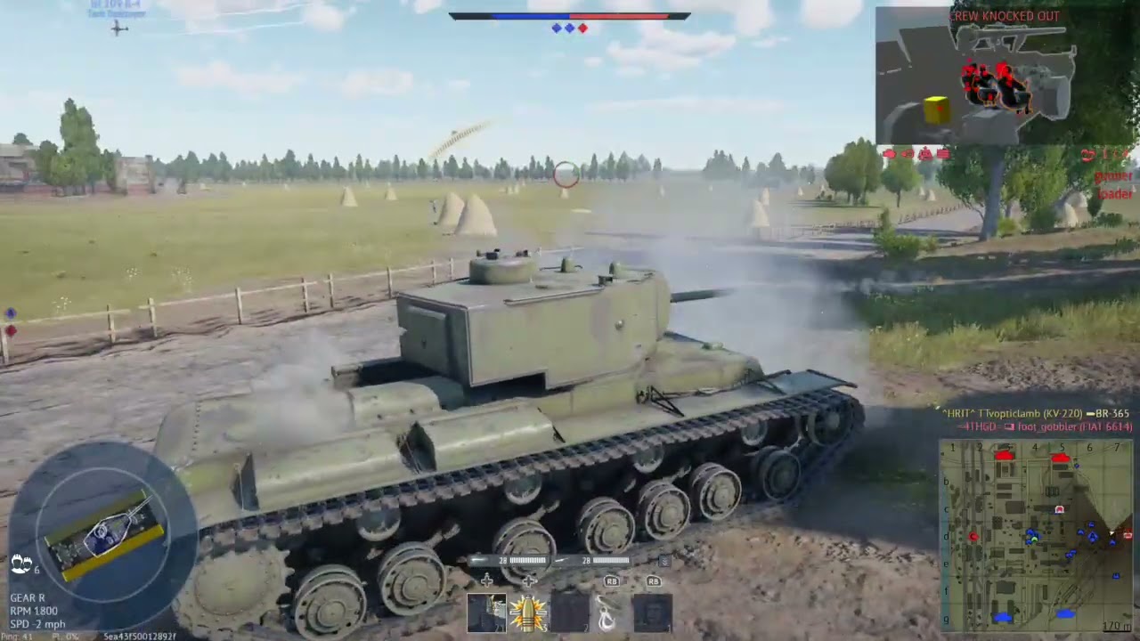 Kv220 the best tank in war thunder.