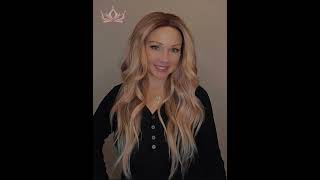 CARKIRA Tina 13x4 Apricot Rainbow Blonde Wig 22" Lace Front Medium Cap Heat Friendly Up to 320°F