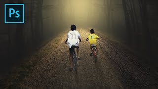 Photoshop: Create a Dramatic Background Light Manipulation