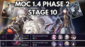 [HSR 1.4] Jing Yuan E0S1 | Blade E0 S1 - Memory Of Chaos (MOC) 10 Phase 2 - Honkai Star Rail