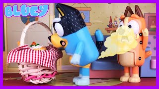 ‍♂ Bandit's Farts Save The Day ‍♂ Funny Videos For Kids | Pretend Play With Bluey Toys