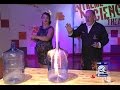 Combustion of alcohol in a water jug