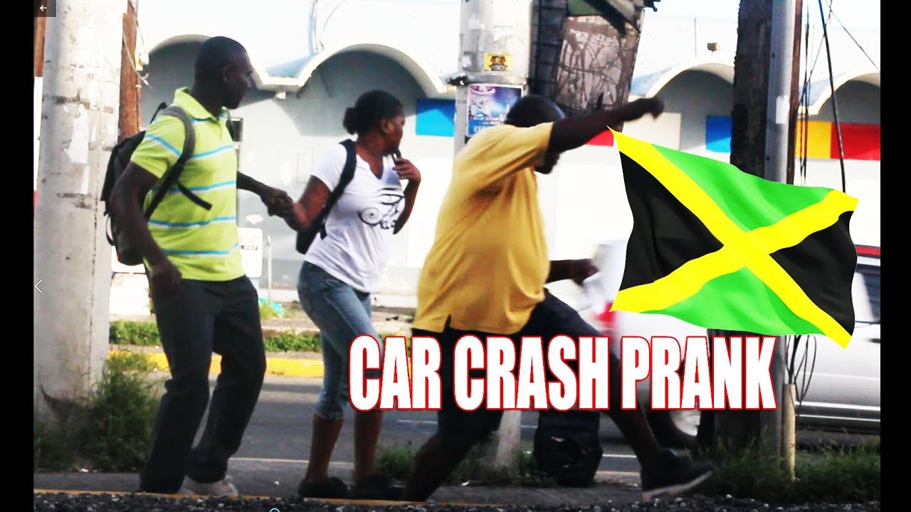Jamaican Car Crash Prank [Half Way Tree] @JnelComedy