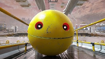 Pacman, Robot Chain Chomp, and Excavator Robot Battle for Survival in the Ultimate Labyrinth