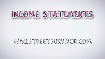 What are Income Statements | by Wall Street Survivor