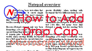 How to Add Drop Cap in Word  2013 - Microsoft Office