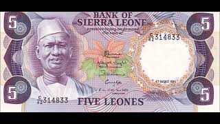 Information BANKNOTES SIERRA LEONE 1974-1985 ISSUE Update