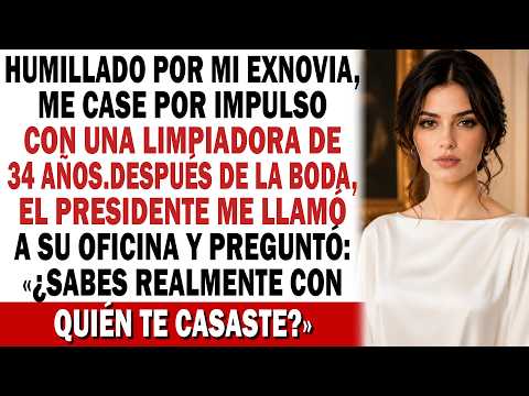 💔Mi ex me humilló 😡 y me casé con una limpiadora de 34 años…😱pero tras la boda descubrí que…