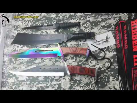Bộ sưu tập DAO RAMBO ĐẲNG CẤP - Rambo First Blood part 2, 3, 4, 6 ...