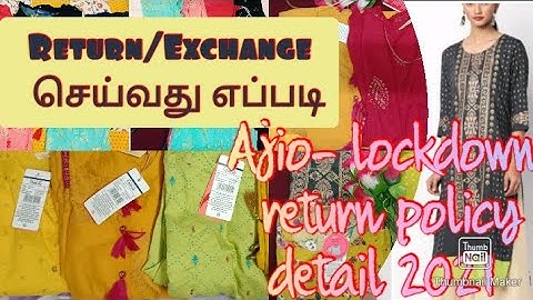 Ajio return/exchange  செய்வது எப்படி🛍️🛍️ set missing tops/pant எப்படி return/exchange details tamil