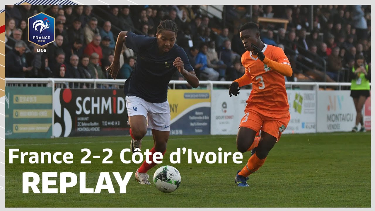 U16 : France - Côte d'Ivoire (2-2) en replay !