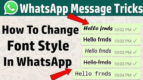 how to change text massage format In whatsApp without using any app || whatsapp massage tricks