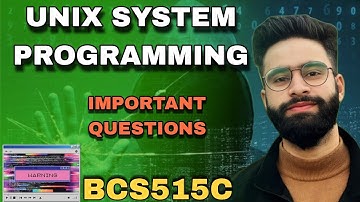 Unix System  Programming Vtu Important Questions | BCS515C