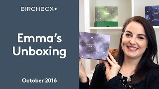 Birchbox UK October 2016: Emma's Unboxing!