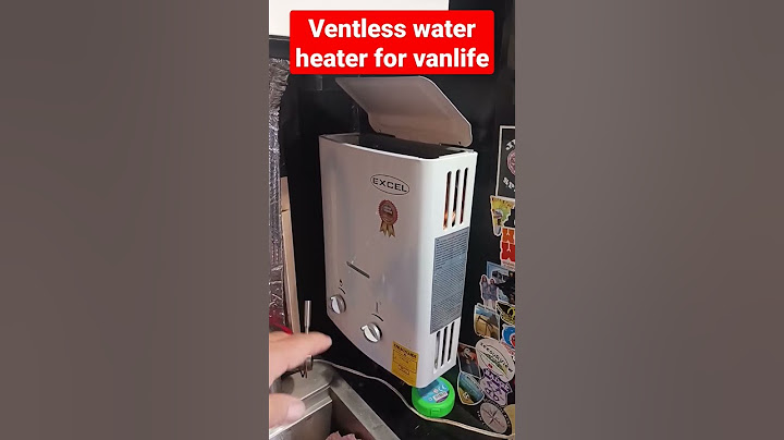 🔥 Ventless water heater perfect for #vanlife #vanbuild #short