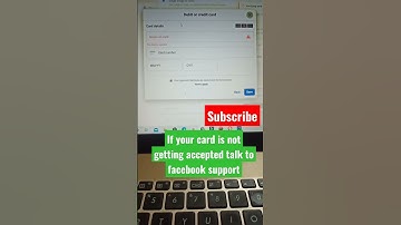 CARD NOT SUPPORTED | #facebookads #fbads #shorts #shortvideos