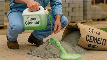 Mix CEMENT with Floor Cleaner and see what most people don