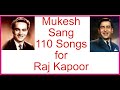 Mukesh sang 110 songs for raj kapoor