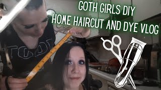 Goth Girls DIY Home Haircut & Dye Vlog | Madame Absinthe