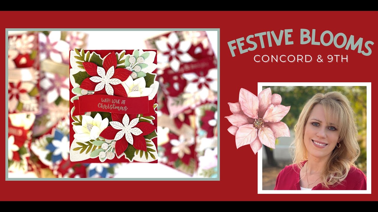 MANY CHRISTMAS CARDS | CONCORD & 9TH FESTIVE BLOOMS