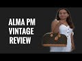 LOUIS VUITTON ALMA PM IN MONOGRAM VINTAGE REVIEW/ WHAT FITS INSIDE/ HOW TO WEAR THIS BAG/LIFESTYLE