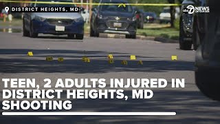 Teen in grave condition, 2 adults injured after shooting in District Heights, Maryland