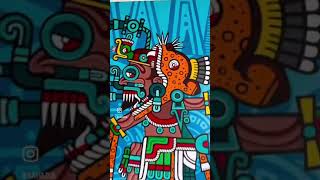 Aztec Rain God Tlaloc complete! #art #painter #aztec #azteca #tlaloc