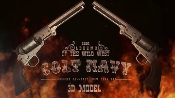 Colt Navy 1851  3D Model