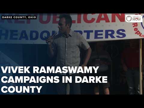 Vivek Ramaswamy campaigns at The Great Darke County Fair