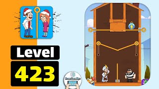 Home Pin - How to Loot? - Pull Pin Puzzle Level 423 Walkthrough Gameplay screenshot 3