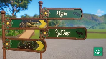 Make directional Signs like real Zoos with billboards | Planet Zoo Tutorial