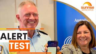 National emergency alert test on today | Sunrise