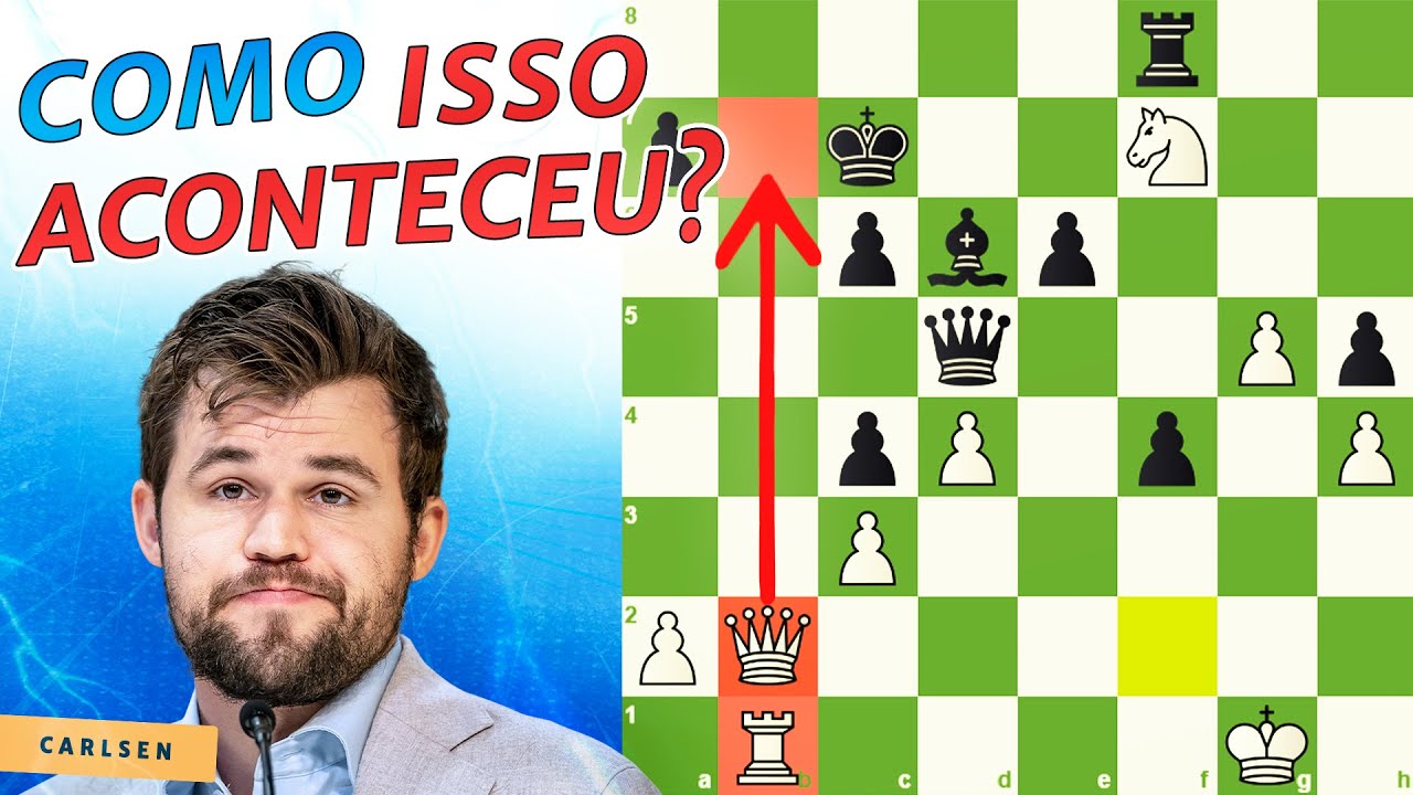 2# Magnus ficou perdido de novo, vídeo no canal do Raffael Chess