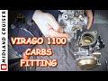VIRAGO 1100 CARBURETTOR FITTING TUTORIAL | How to fit dual carbs on  Yamaha XV 1100
