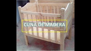 Como hacer una cuna de madera. Tutorial y tips