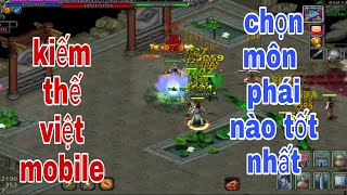 Kiếm Thế việt Mobile lựa chọn môn phái nào để chơi game tốt nhất screenshot 5