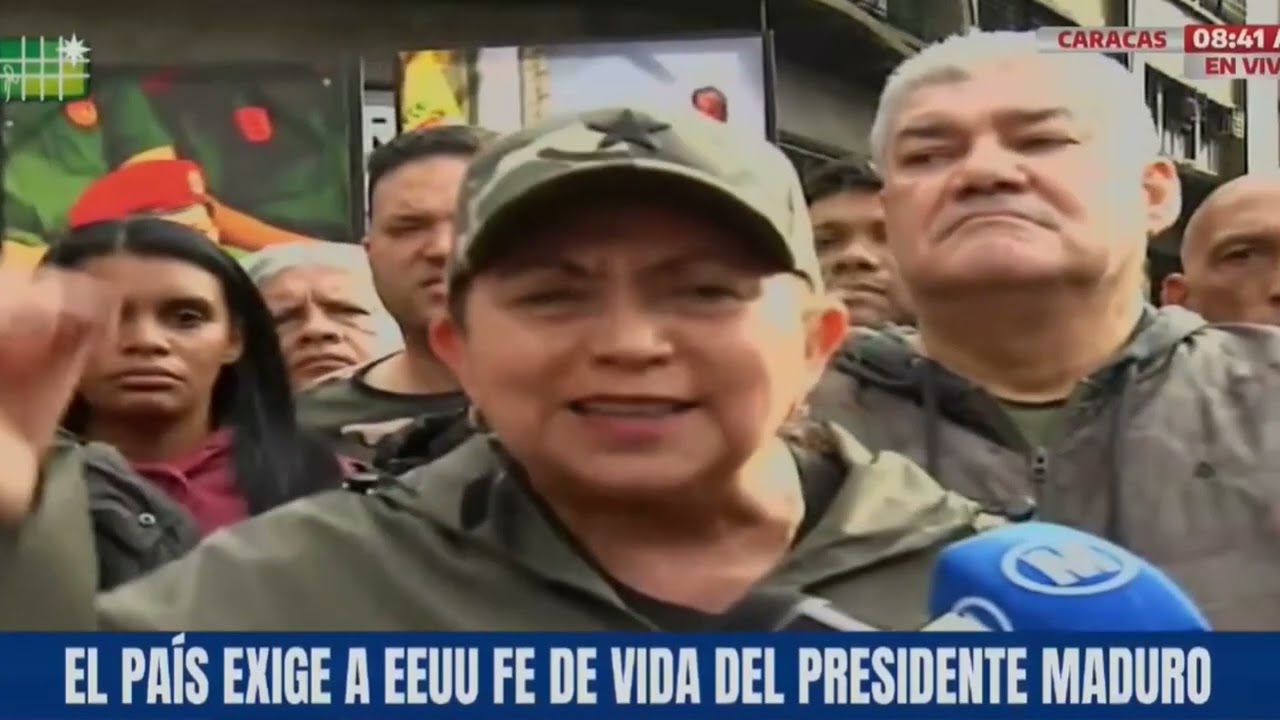 Chavistas piden en Caracas que "devuelvan" a Maduro tras captura por parte de EE.UU.