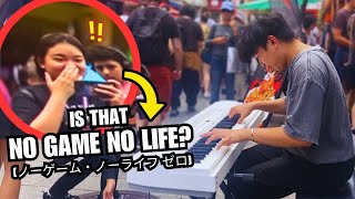 I Played the Most Beautiful Anime Piano Songs in Public