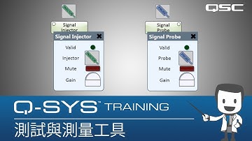 Q-SYS Training - Basic Test and Measurements Part A: 測試與測量工具 (Test and Measurement Tools)