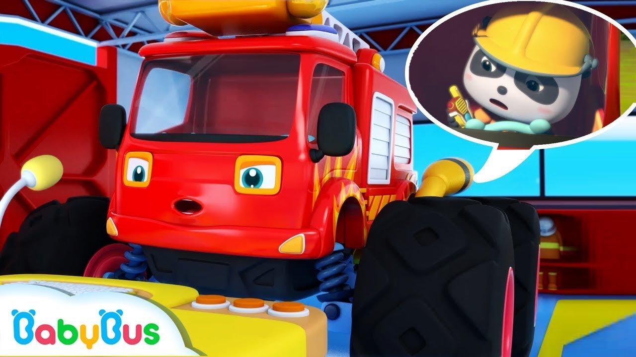 ⁣🚒🧯شاحنة الإطفاء الضخمة | اغاني سيارات الوحش | اغاني وكرتون للاطفال | بيبي باص | BabyBus Arabic