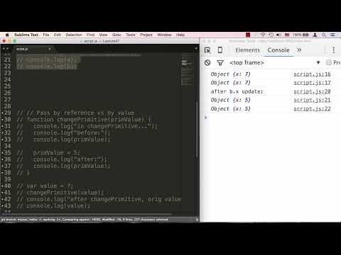 Lecture 47, Part 2: Passing Variables by Value vs. by Reference