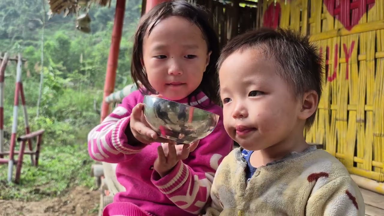 ở với chú lâu hai bé về tìm mẹ không thấy gặp chú tốt bụng #hoàngtiểuyến123