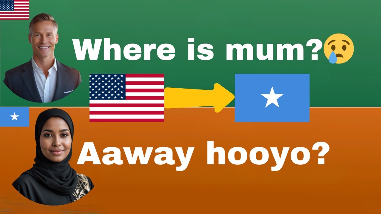 English-Somali Speaking Practice – Daily Use Phrases at Home & While Traveling