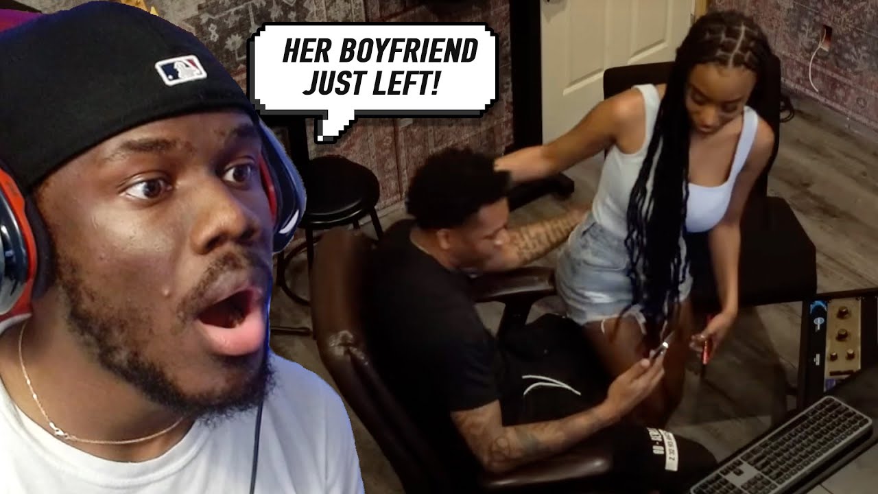 SHE CHEATED AS SOON AS HER BOYFRIEND LEFT THE ROOM!