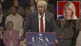 Donald Trump Mocks News Reporter for Crying When He Won on Election Night