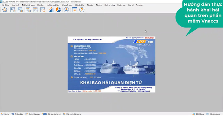 Hướng dẫn khai báo hải quan điện tử vnaccs 2023