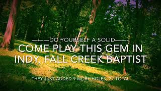 Fall Creek, Indy in 2 days