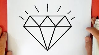 COMO DIBUJAR UN DIAMANTE COMO DIBUJAR UN DIAMANTE